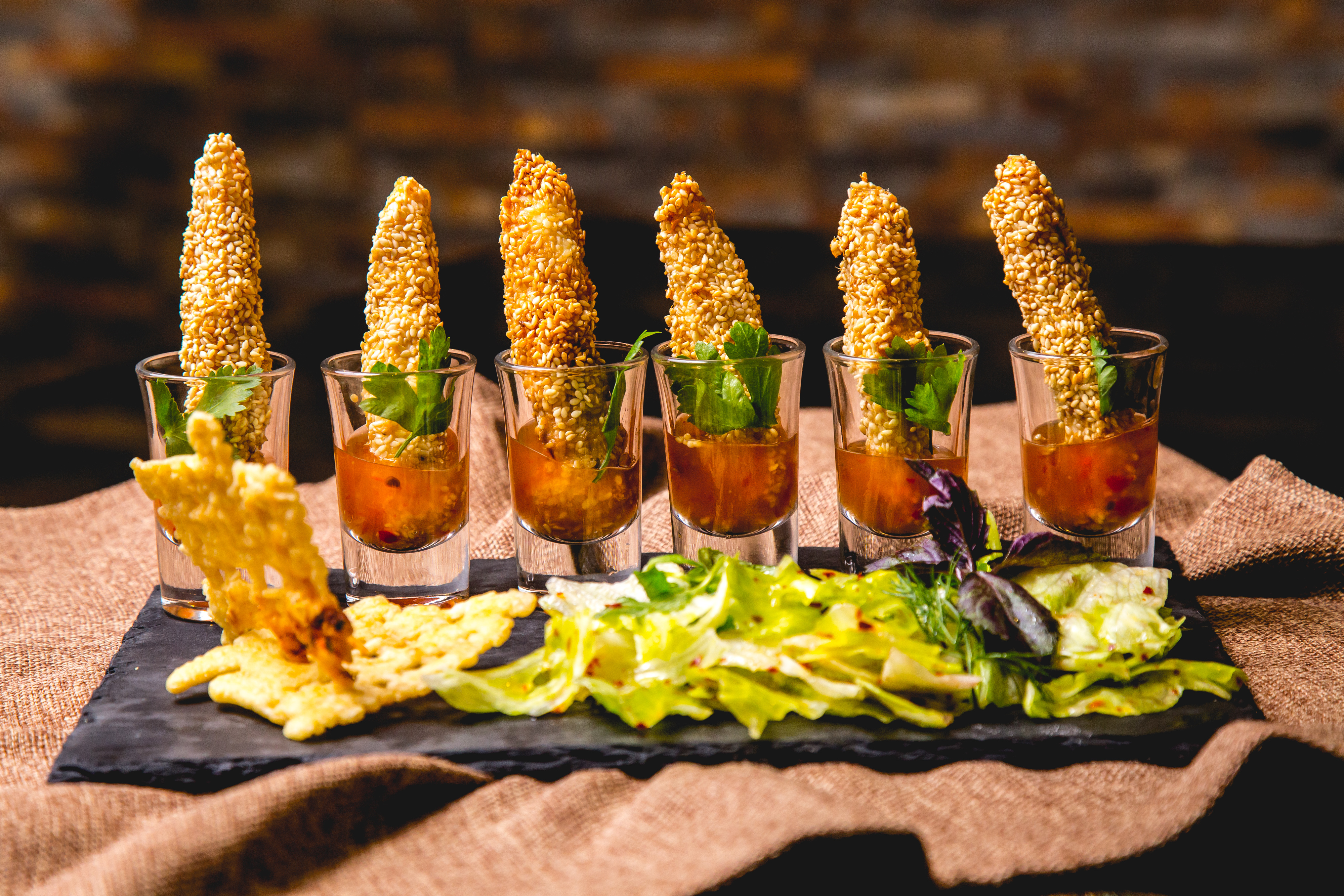Finger Food with assorted canapés and bites